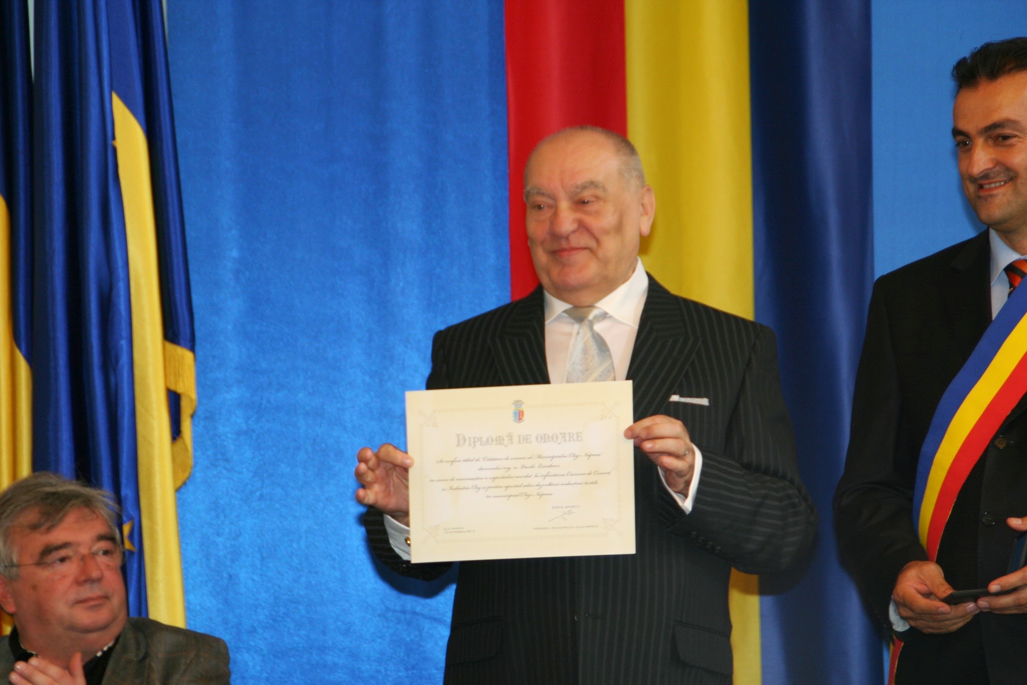 Vasile Leordean - Cetățean de onoare al Muncipiului Cluj-Napoca